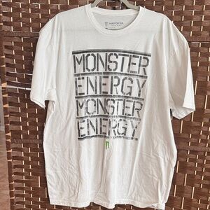 Monster Energy White Mens T-Shirt